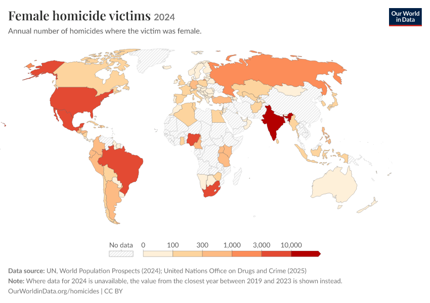 A thumbnail of the "Female homicide victims" chart