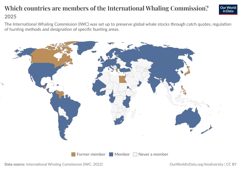 A thumbnail of the "Which countries are members of the International Whaling Commission?" chart