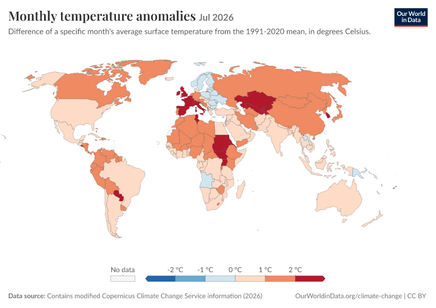 A thumbnail of the "Monthly temperature anomalies" chart