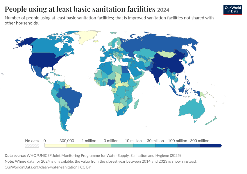 A thumbnail of the "People using at least basic sanitation facilities" chart