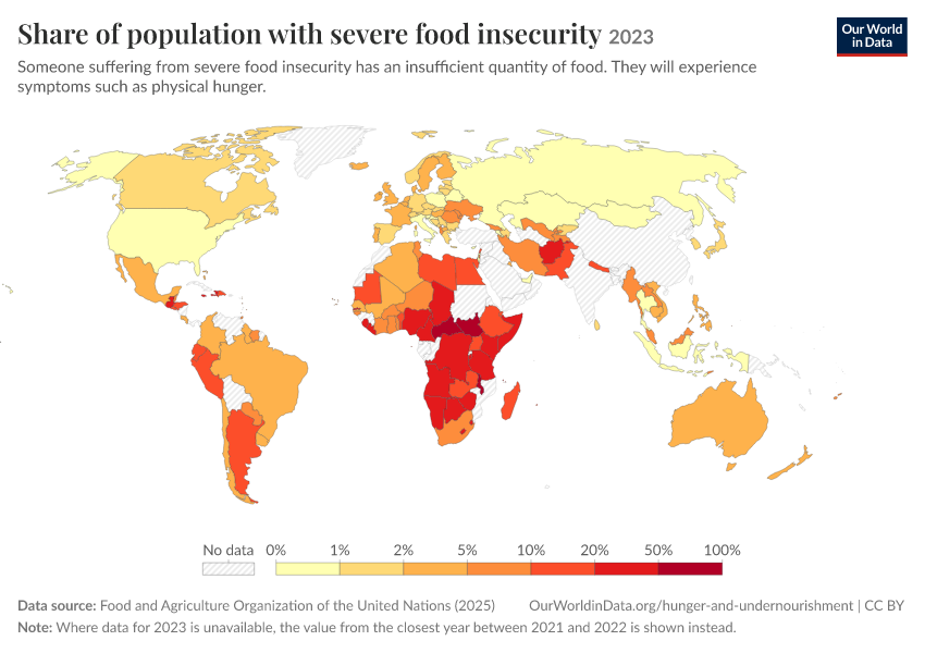 A thumbnail of the "Share of population with severe food insecurity" chart