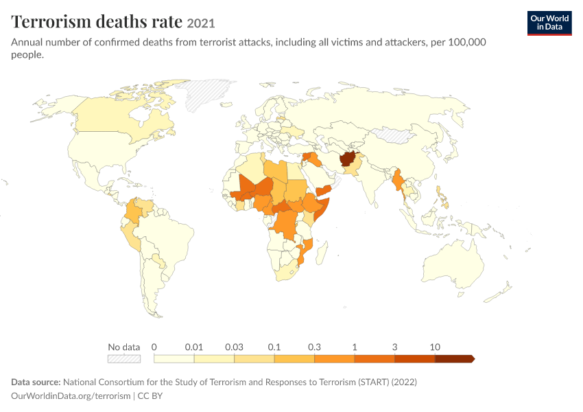 A thumbnail of the "Terrorism deaths rate" chart