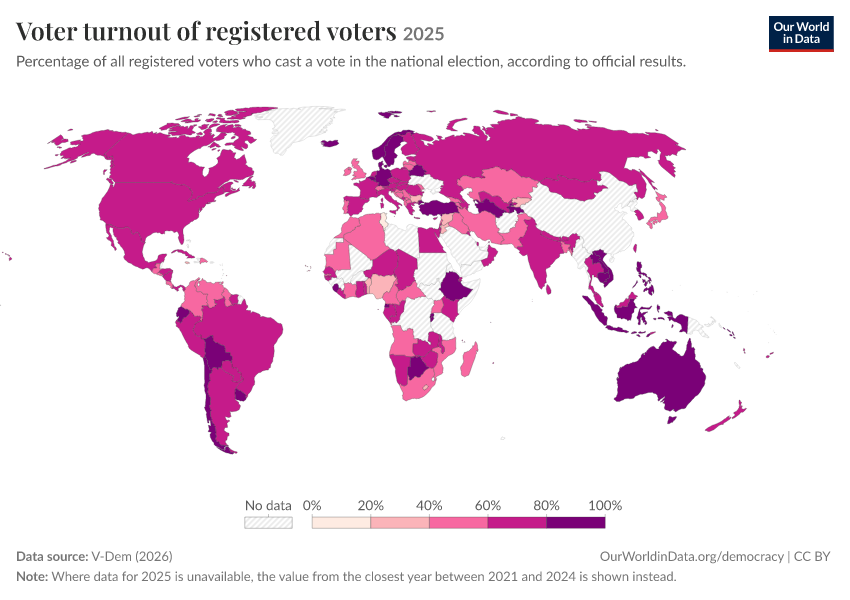 A thumbnail of the "Voter turnout of registered voters" chart